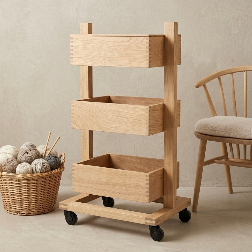 MY Oak Trolley - Bakkebord i egetræ