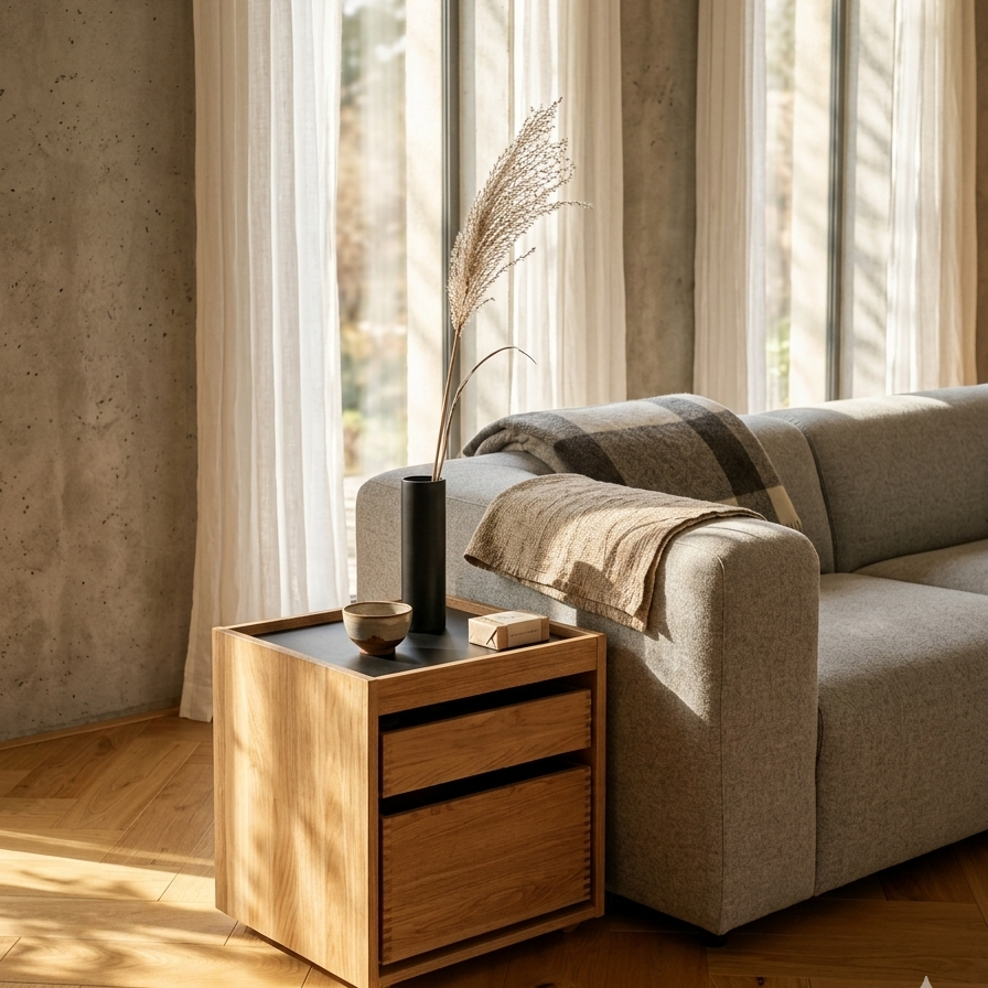 Loungebord "MY CUBE" på hjul